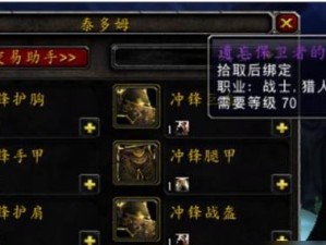 《魔兽世界》怀旧服魔化瑟银板甲第一卷任务攻略：斩获无上荣耀！