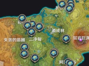 《原神》波劫莲采集路线图详解（如何高效采集波劫莲？）